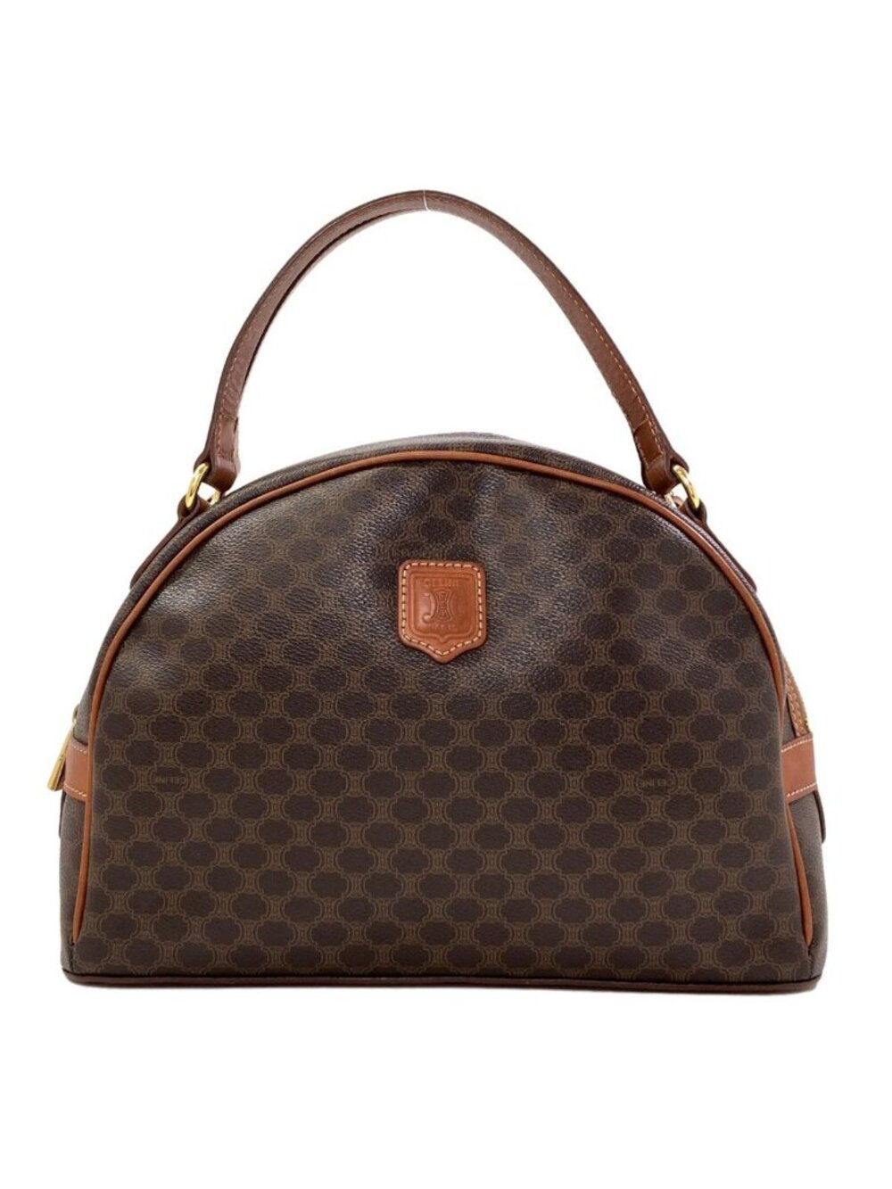 Celine Macadam Handbag Brown